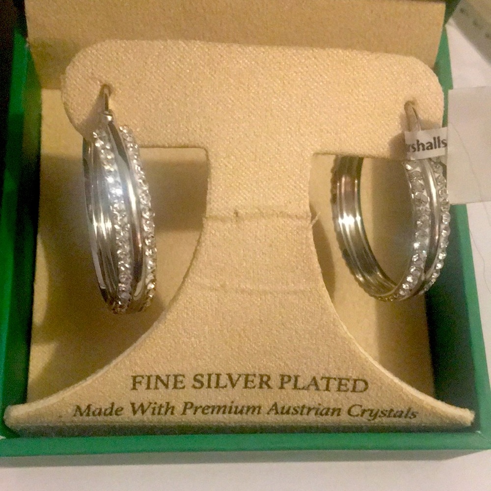 Sofia James crystal hoops